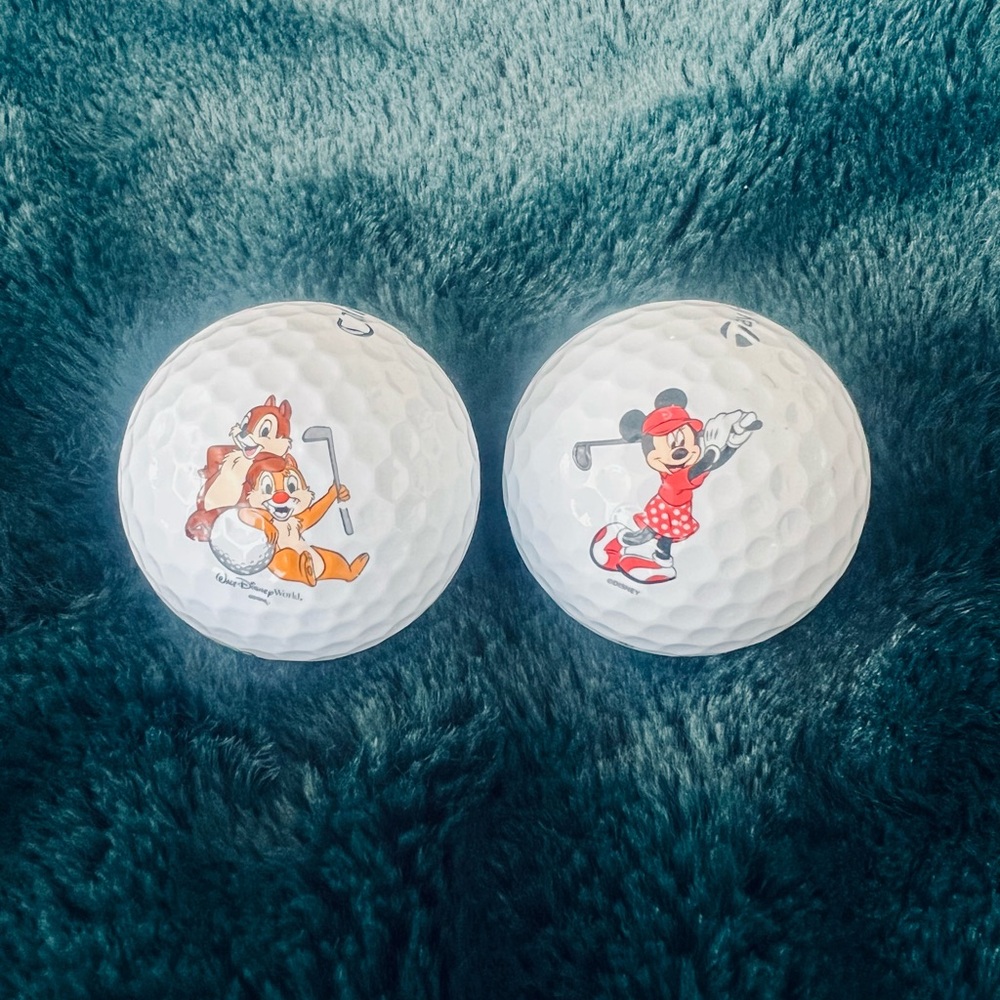Disney Golf Balls with Chip’n’Dale and Minnie Mouse